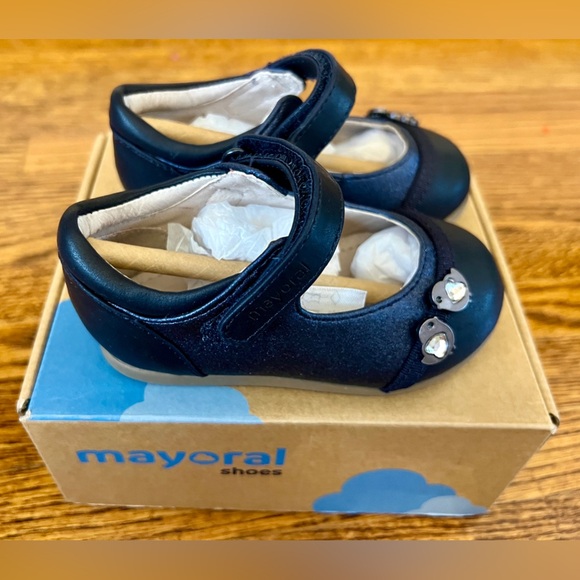 Mayoral maryjane birdy shoes in navy size 4 toddler - Picture 2 of 5